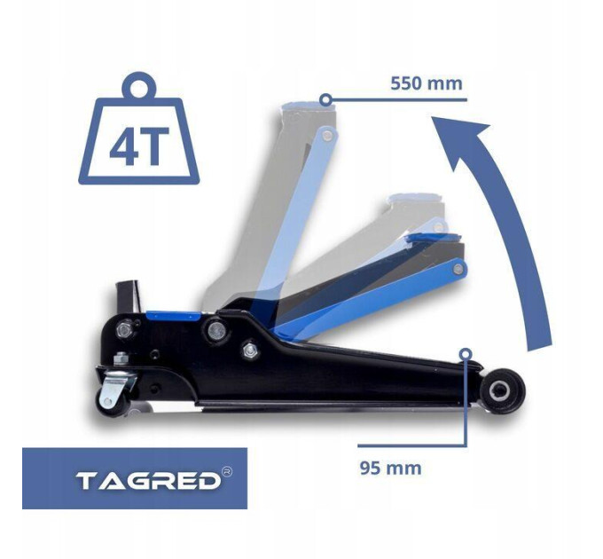 Двухпоршневой низкопрофильный домкрат TAGRED TA288