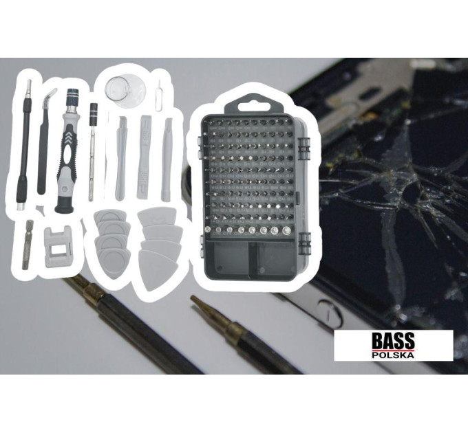 Набор отверток, наконечников 115 шт Bass Polska BP-3820