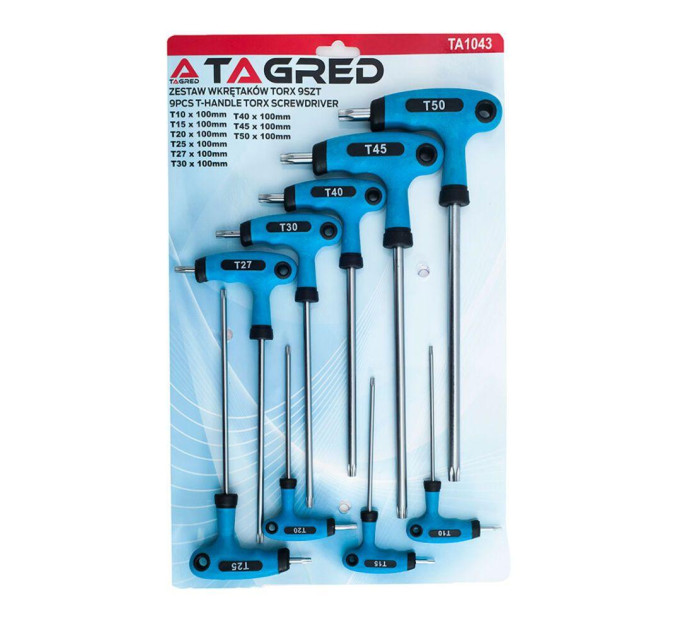 Отвертки шестигранные TAGRED TA1043