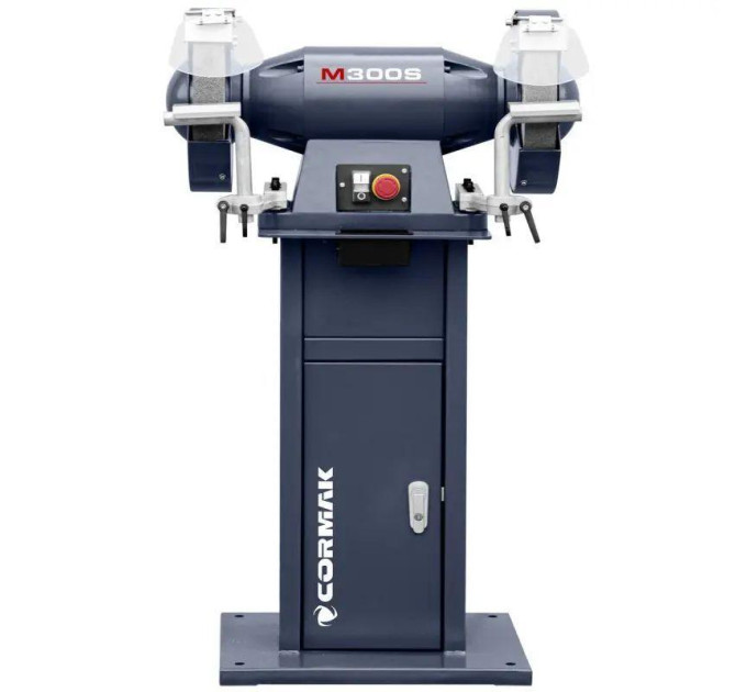 Двухдисковая шлифовальная машина CORMAK M300S с подставкой и вытяжкой MDC1500 400V