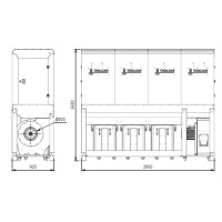 Аспирация Unalsan UNS 284 KTK 6500 м³/час Аспирация Unalsan UNS 284 KTK 6500 м³/час