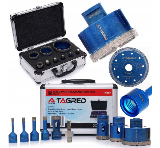 Кольцевые алмазные коронки TAGRED TA4087