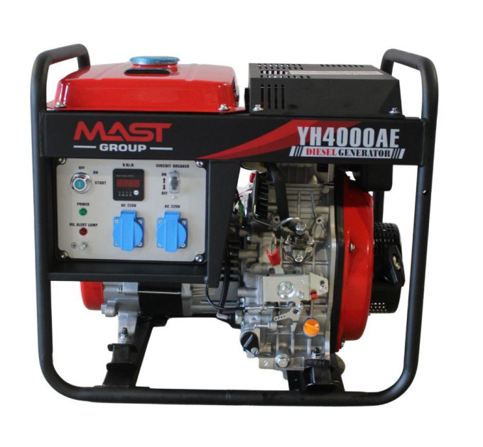 Дизельный генератор MAST GROUP YH4000AE + газовая плитка Orcamp CK-505 + 4 газовых картриджа 400 мл