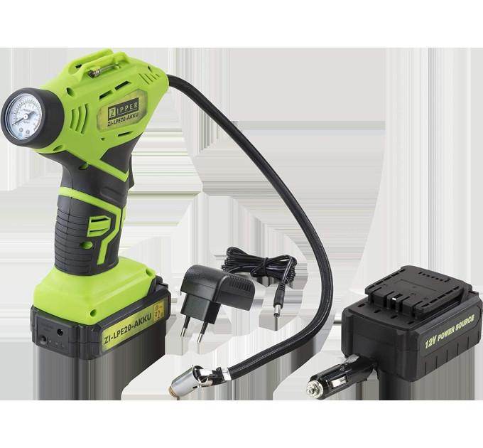 Аккумуляторный насос-компрессор Zipper ZI-LPE20-AKKU