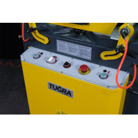 Напівавтоматична пила торцювання для різання алюмінію Tugra Makina AC 400 з двома затисками