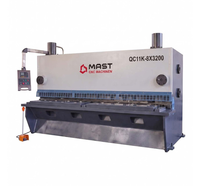 Гідравлічні гільйотинні ножиці MAST CNC MACHINEN QC11K-8X3200 з TP10S