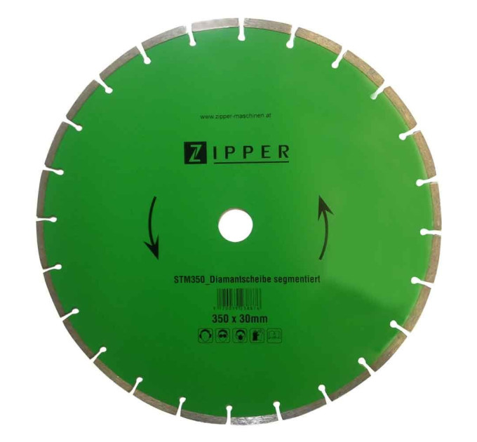 Алмазный диск Zipper ZI-STM350DSS