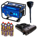 Бензиновый генератор THUNDER T-7000-GA + газовая плитка Orcamp CK-505 + 4 газовых картриджа 400 мл