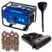 Бензиновый генератор THUNDER T-7000-GA + газовая плитка Orcamp CK-505 + 4 газовых картриджа 400 мл