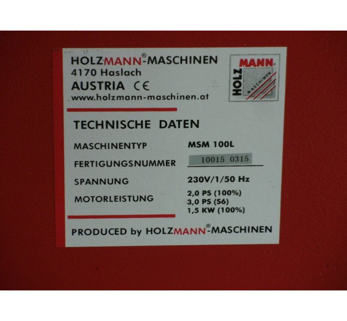 Ленточная шлифовальная машина по металлу Holzmann MSM100NEO_400V