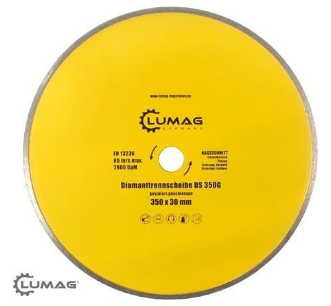 Алмазный диск Lumag сплошной DS350G