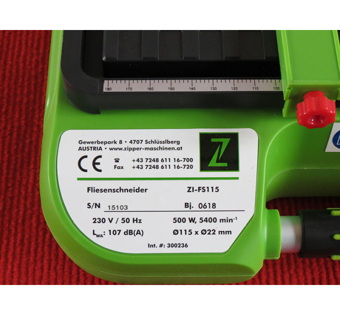 Плиткорезный станок Zipper ZI-FS115