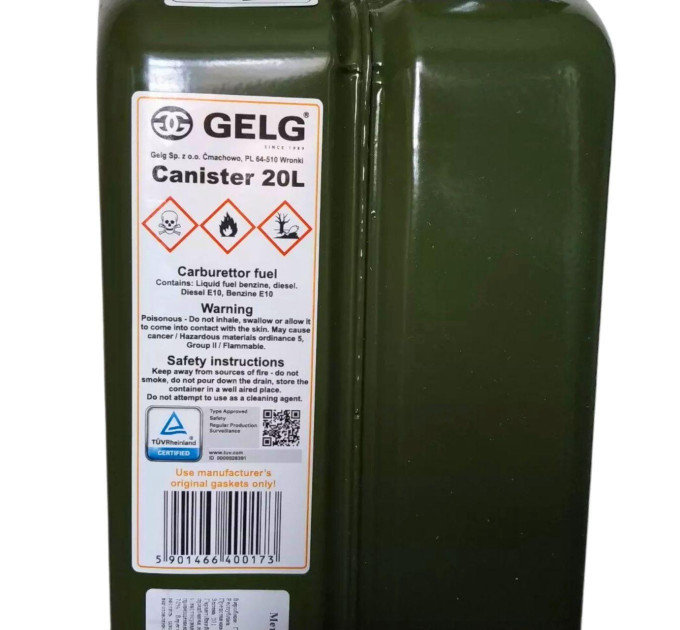 Металлическая канистра GELG 20 л