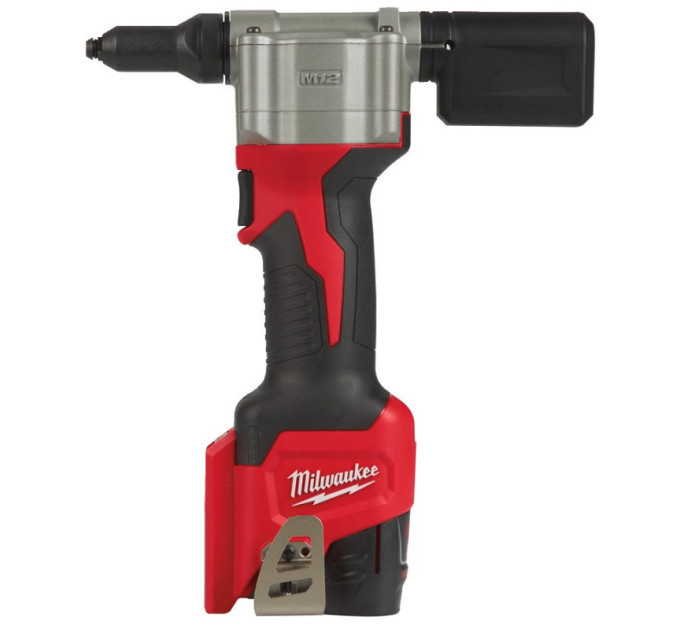 Заклепочник аккумуляторный MILWAUKEE M12 BPRT-201X Ø закл. 2,4-4,8мм (ЗУ+1акХ2ач+HDкейс)