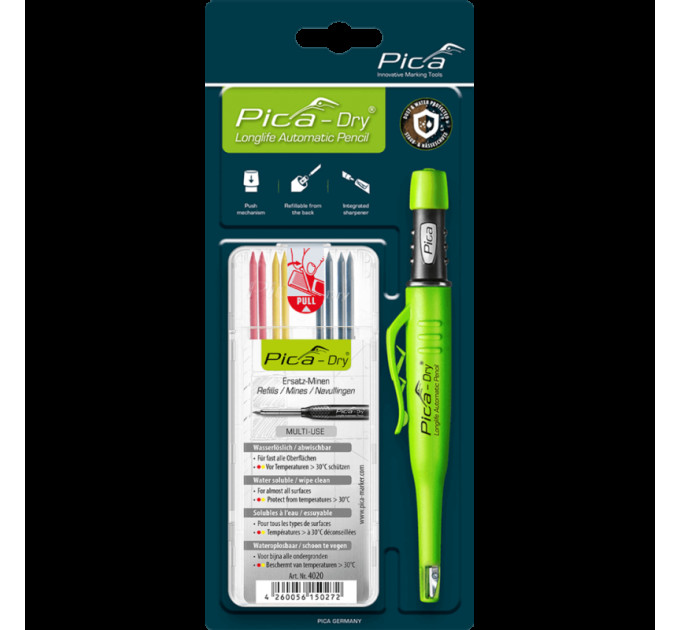 Набор маркировочный PICA Dry 30402 (Карандаш PICA 3030 + Стержни запасные PICA 4020 Bundle Colormix)