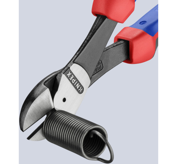 Кусачки боковые (бокорезы) особой мощности, Ø4,6мм, 250мм KNIPEX 74 02 250 SB, фосфатированные
