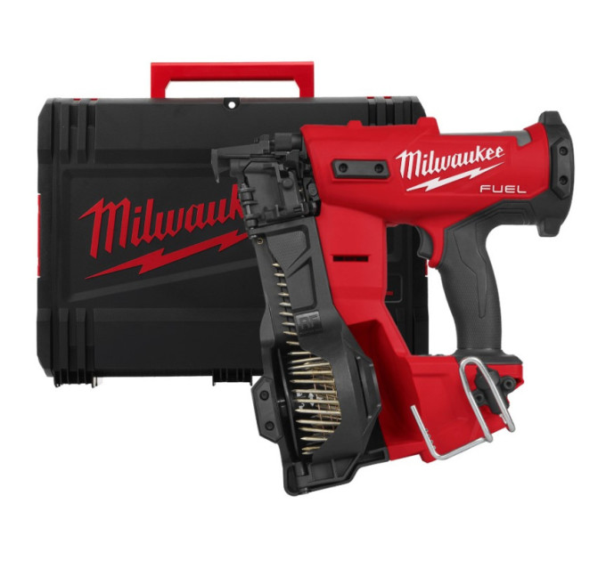 Пистолет гвоздозабивной аккумуляторный бесщёточный MILWAUKEE M18 FRCN45-0X (19-45мм)(каркас, HDкейс)