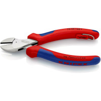 Кусачки боковые (бокорезы) компактные X-Cut, Ø12,0мм, 160мм KNIPEX 73 05 160 T BK, с страховкой,хром