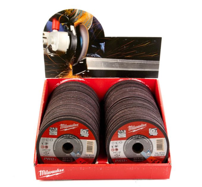 Диск отрезной по металлу MILWAUKEE, SCS 41/125х1 PRO+, Ø125мм (200шт)