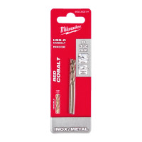 Свердло по металу HSS-Co MILWAUKEE, DIN338, Ø3,2х65х36мм, (2шт)