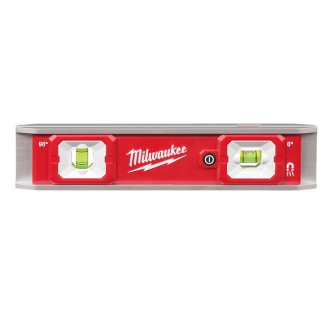 Уровень магнитный Torpedo MILWAUKEE, 23см з LED-підсвіткою