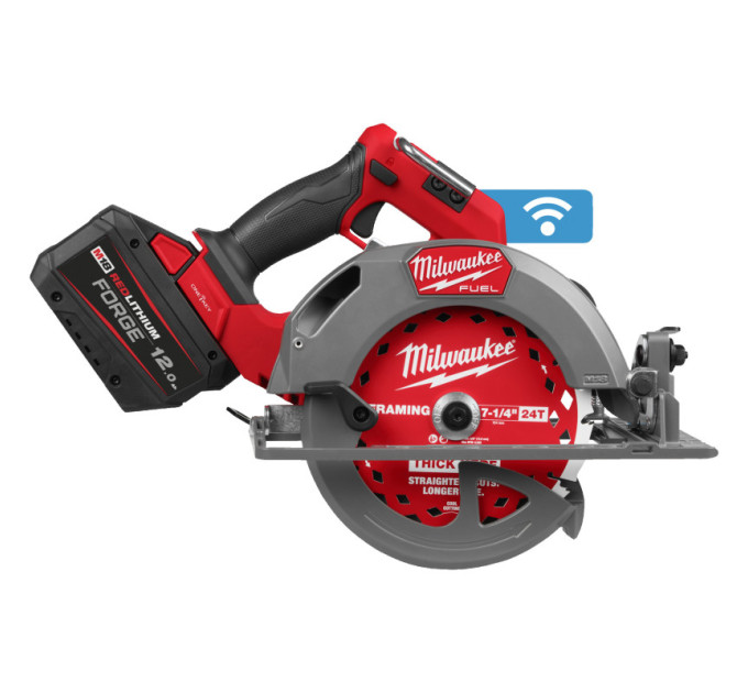 Пила дисковая аккумуляторная бесщеточная MILWAUKEE, M18 FCSO190GR-121C, Ø190мм (ЗУ, 1х12Ач FORGE)
