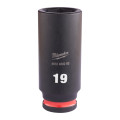Головка ударная ShW 3/8'' SKT MILWAUKEE, удлиненная, 19мм