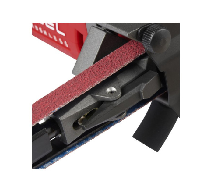Шліфмашина стрічкова акумуляторна безщіткова MILWAUKEE M12 FBFL13-402B (13мм) (ЗУ+2Х4Ач+сумка)