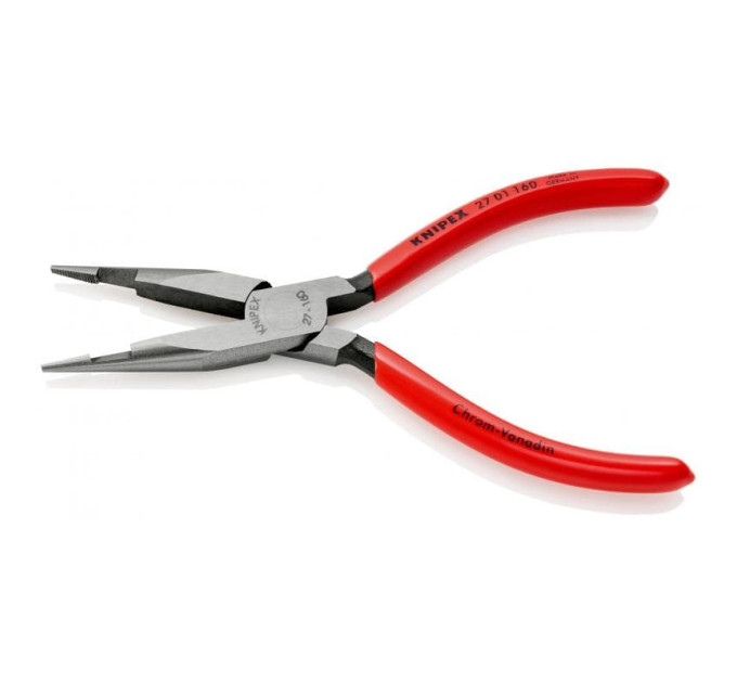 Длинногубцы с режущими кромками в средней части, 160мм KNIPEX 27 01 160, фосфатированные