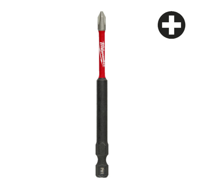 Бита SHOCKWAVE MILWAUKEE, PH1, 90мм