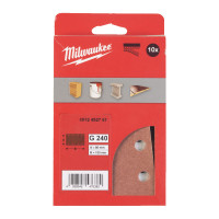 Шліфувальні листи MILWAUKEE, 80x133мм HL, зерно 240, (10шт)
