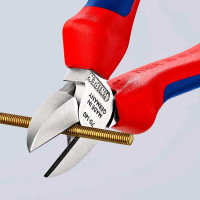 Кусачки боковые (бокорезы), Ø4,0мм, 140мм KNIPEX 70 05 140, хромированные