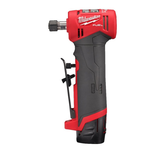 Машина шліфувальна акумуляторна цангова кутова безщіткова MILWAUKEE M12 FDGA-422B (ЗУ+2ак)