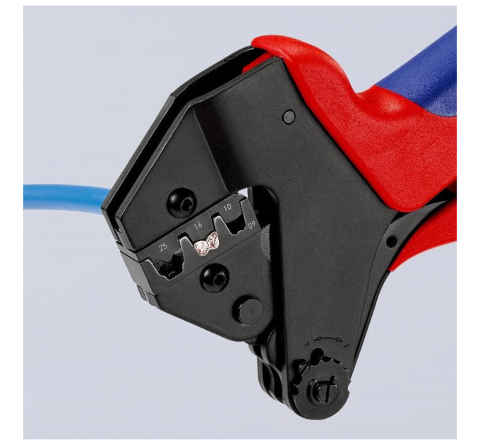 Инструмент для опрессовки системный KNIPEX 97 43 200 (для сменных матриц), фосфатированный