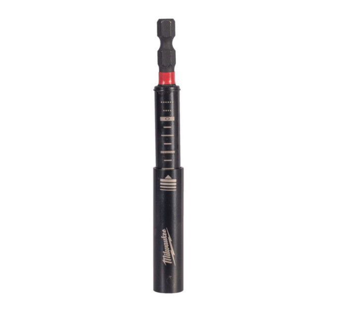 Держатель для бит магнитный ShW 1/4'' Hex MILWAUKEE, 75мм (с выдвижным фиксатором)