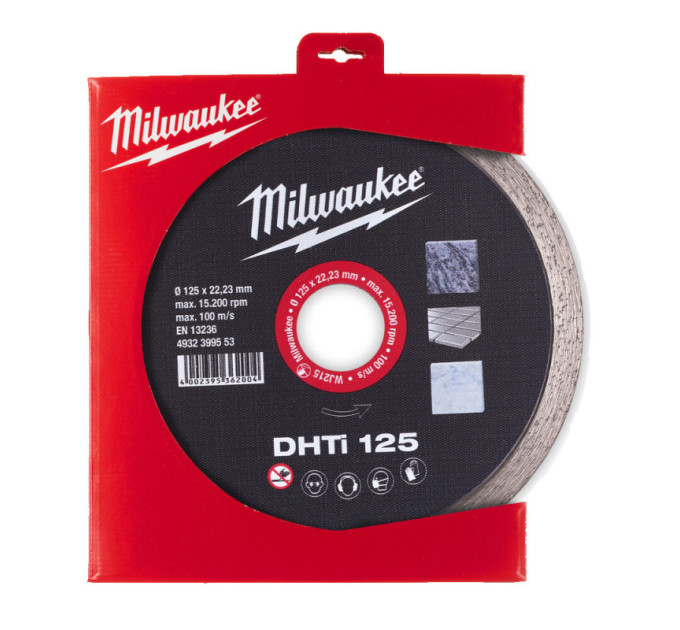 Диск алмазный MILWAUKEE DHTi 125, Ø125мм (керамическая плитка)