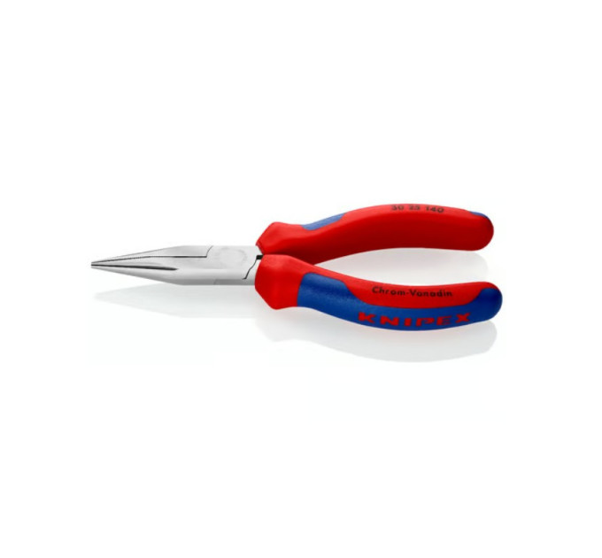 Длинногубцы-круглогубцы 140мм, KNIPEX 30 25 140, хромированные