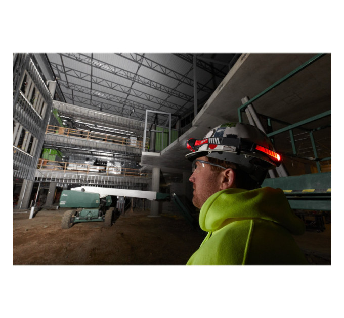 Фонарь светодиодный аккумуляторный налобный (зарядка через USB) MILWAUKEE L4 HL-VIS-301