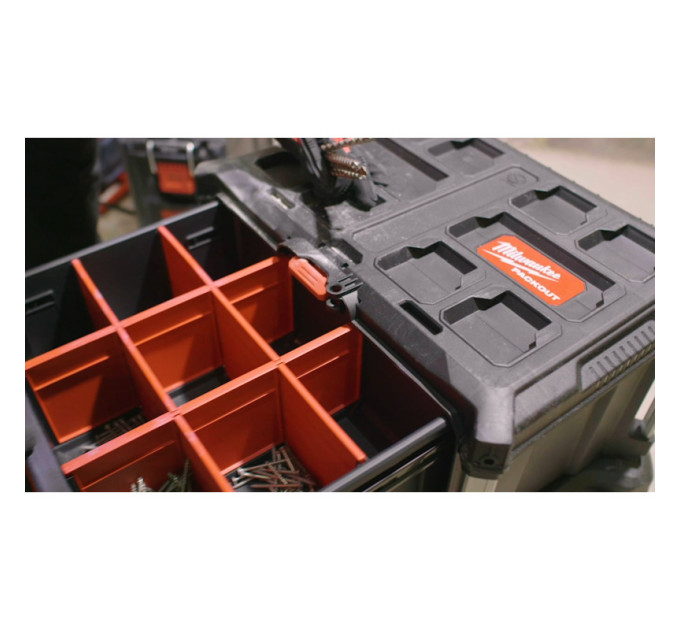 Ящик для инструмента с 3-мя выдвижными отсеками PACKOUT MILWAUKEE DRAWER BOX (560x410х363мм)