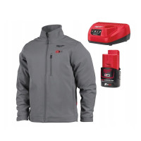 Куртка с подогревом MILWAUKEE M12 HJGREY5-201, серая, размер XL (ЗУ +1акк.Х2Ач)