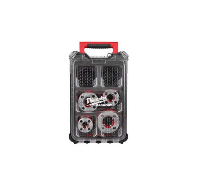 Набір плашок для різьбонарізного інструменту MILWAUKEE FPT114HK BSPT Alloy (FPT114) (4шт), PACKOUT