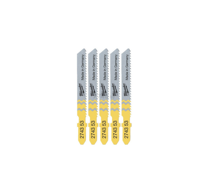 Полотна для лобзика T101DP MILWAUKEE, 75х4,0мм, (5шт)