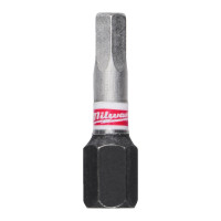 Бита SHOCKWAVE MILWAUKEE, Hex4,0, 25мм, (3шт)