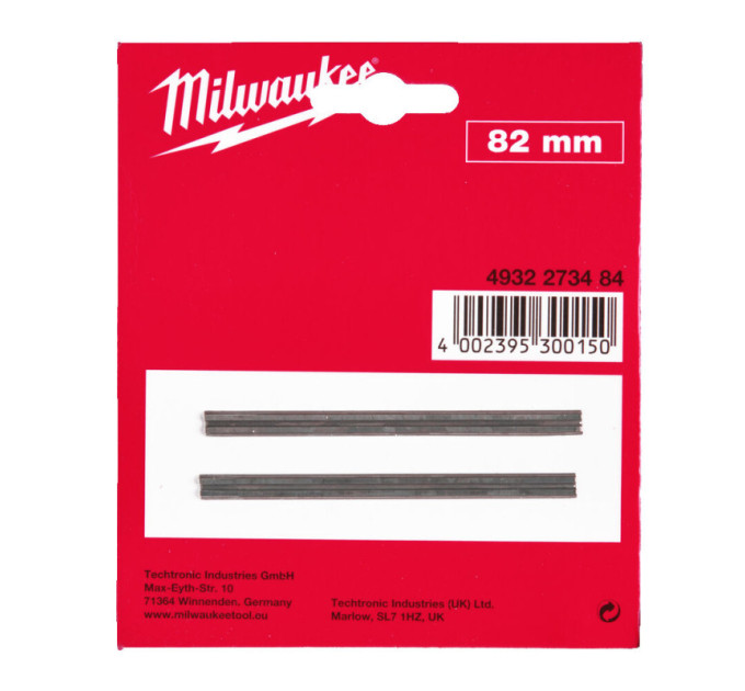 Ножи TCT сменные для електрорубанков MILWAUKEE, двусторонние 82мм (2шт)