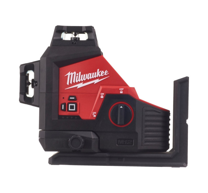 Нивелир лазерный аккумуляторный 3D MILWAUKEE M12 3PL-0C (360˚, зелёный луч)