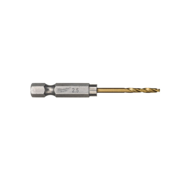Сверло по металлу RedHEX SHOCKWAVE™ HSS-TiN MILWAUKEE, Ø2,5х62х19мм, (10шт)