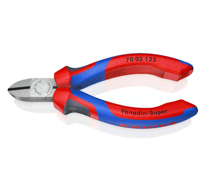 Кусачки боковые (бокорезы), Ø3,0мм, 125мм KNIPEX 70 02 125, фосфатированные