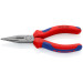 Круглогубцы плоские с режущими кромками Ø2,5мм, 140мм KNIPEX 25 02 140, фосфатированные