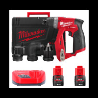 Дриль-шуруповерт акумуляторний безщітковий MILWAUKEE M12 FDDXKIT-202X,34Нм (4насадки+ЗУ+2Х2Ач+кейс)
