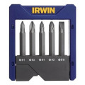 Набор бит усиленных в футляре 5шт. (PH2,PZ2,T15,20,25), IRWIN